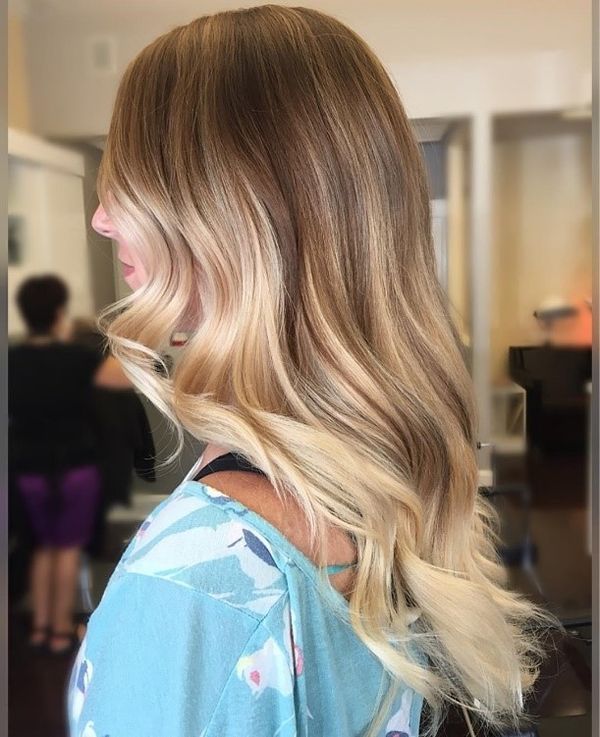 Balayage kann fr dunkelblonde Haare eingesetzt werden 1