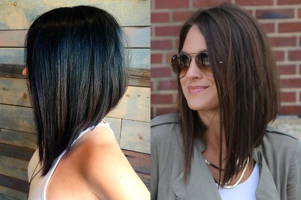 Langer Bob fr glatte Haare 2