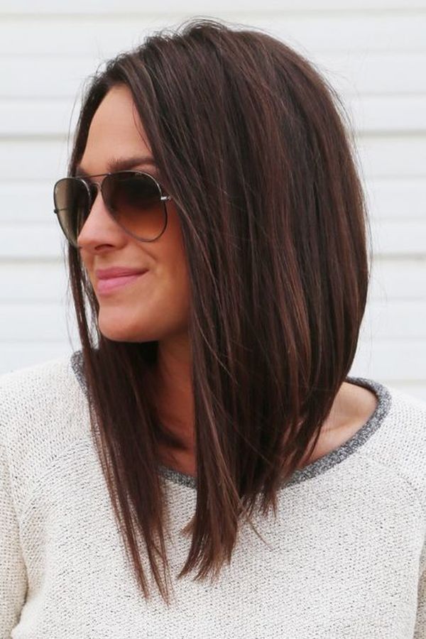 Langer Bob fr glatte Haare 5