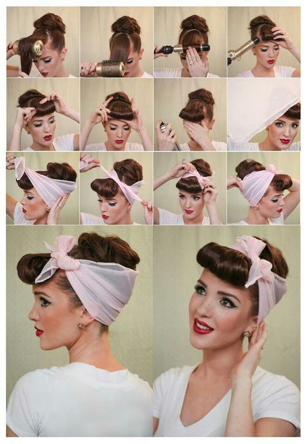 Rockabilly Style Frisur fr Damen selber machen 1