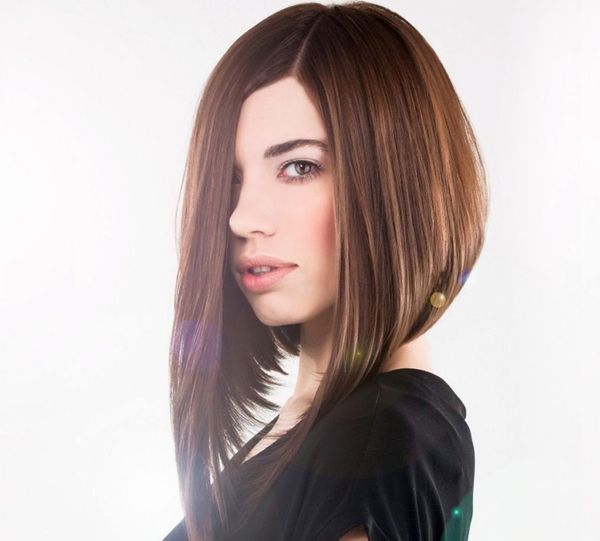 Schrger Long Bob fr Ihren schnen Look 1