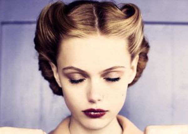 Vintage Rockabilly Frisur fr kurze Haare 5