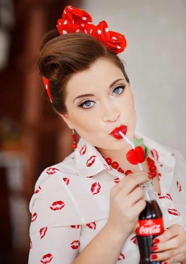 Vintage Rockabilly Frisur fr kurze Haare 7