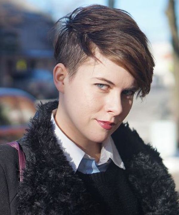 Coole Kurzhaarfrisuren mit Sidecut fr Frauen 5
