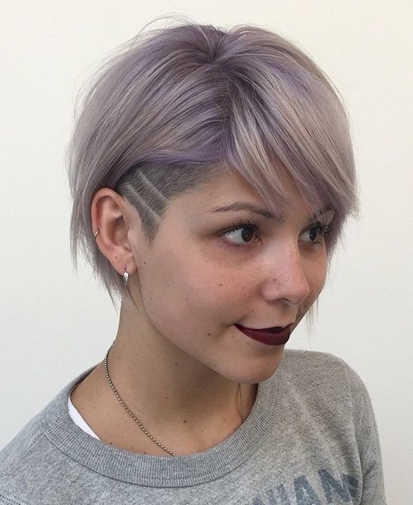 Kurzhaarfrisuren Sidecut auf einer Seite 3