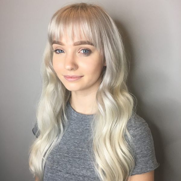 Langhaarfrisuren mit einem Pony 5