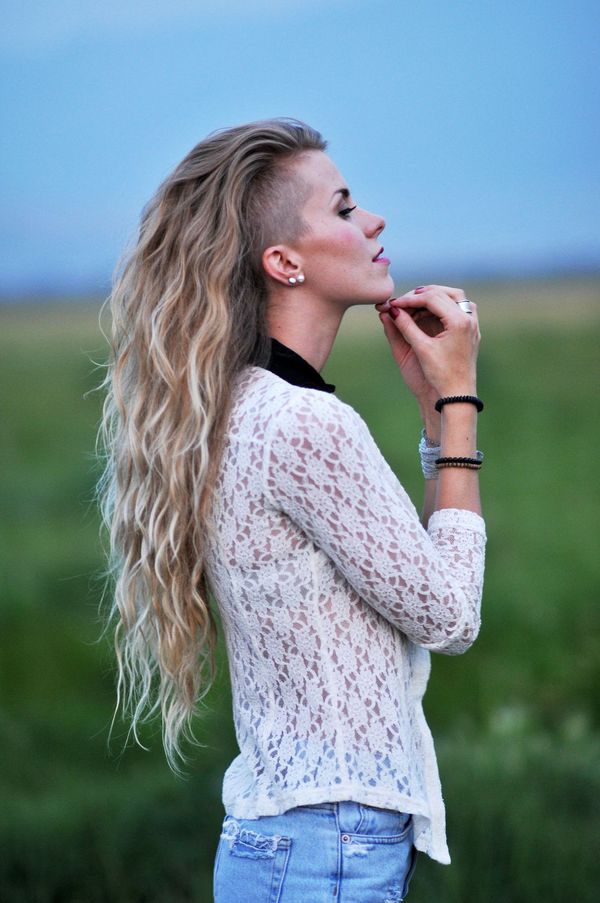 Sidecut fr Frauen mit langen Haaren 2