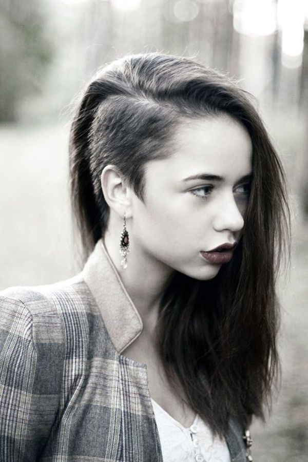 Sidecut fr Frauen mit langen Haaren 5