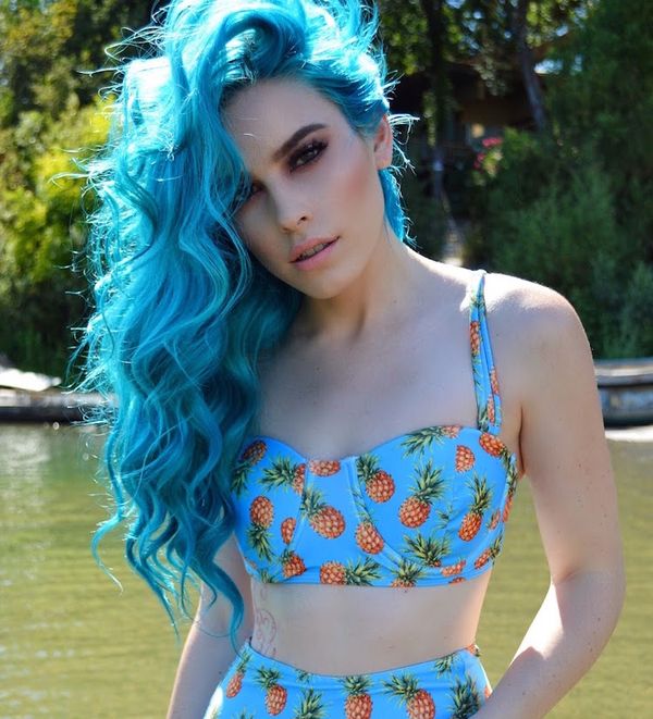 Haare blau frben 1