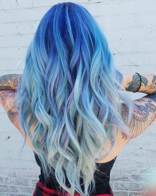 Haare blau frben 4