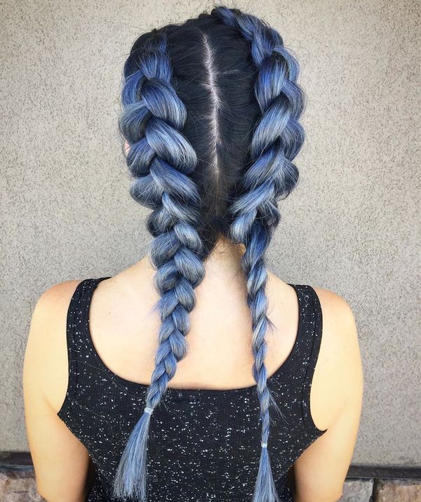 Haare blau frben 8