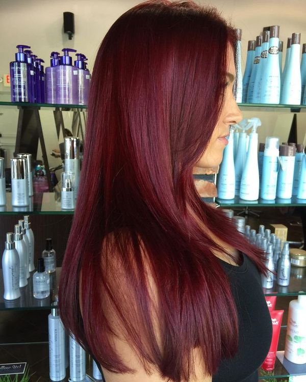 Haarfarbe Mahagoni Rot 4