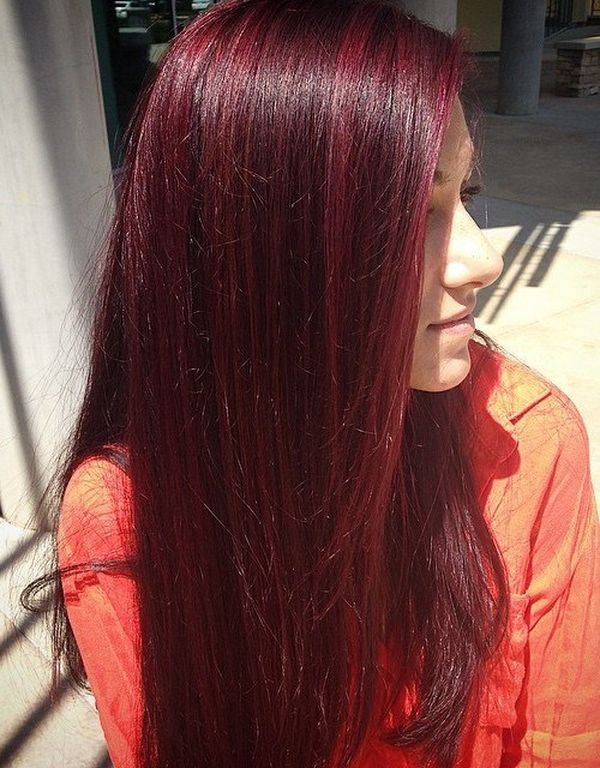 Haarfarbe Mahagoni Rot 7