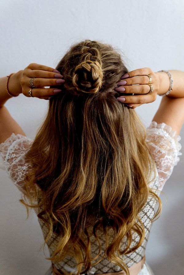 Halboffene Abiball Frisuren fr Lange Haare 1