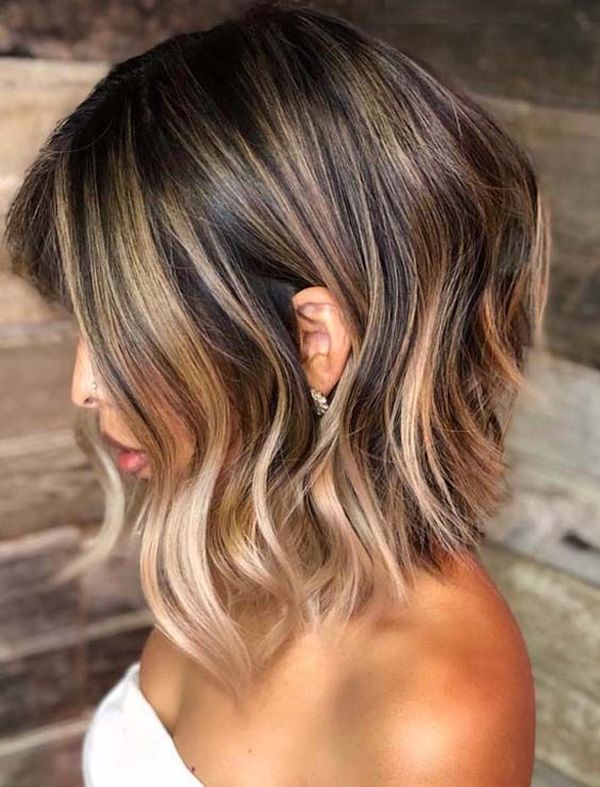 Kurze Haare mit Balayage 1