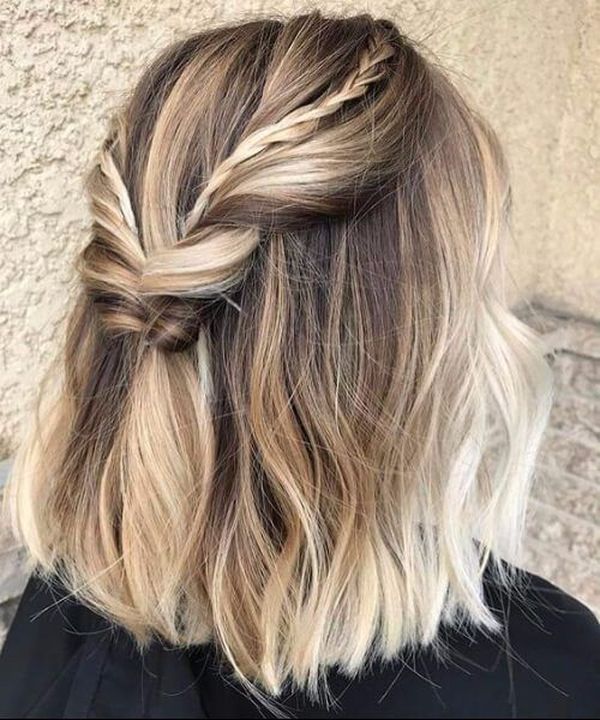 Kurze Haare mit Balayage 6