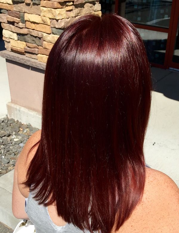 Mahagoni Rotbraune Haare 1