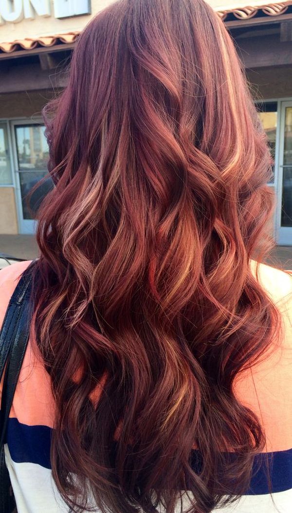 Mahagoni Rotbraune Haare 2