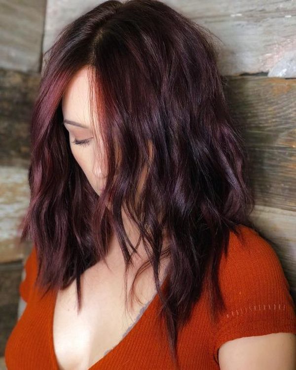 Trendige Mahagoni Haarfarbe Ideen 3
