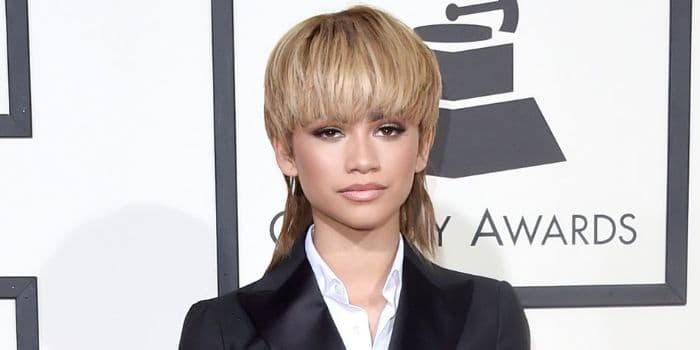 Zendaya sieht mit dieser trendigen Kurzhaarfrisur mit Pony fantastisch aus