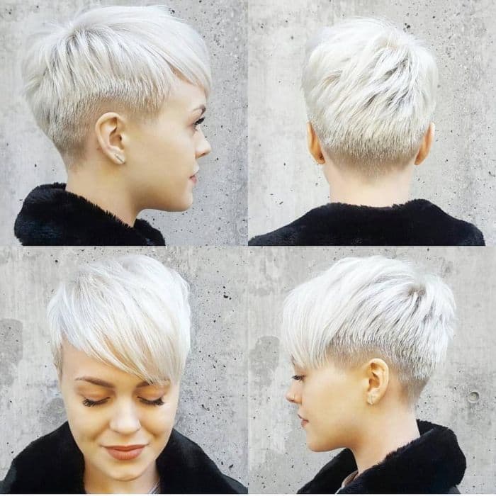 Sehr kurzes Haar mit Fade