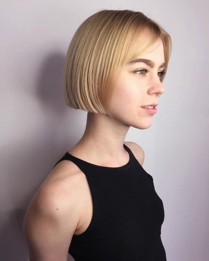 Der kurze Bob für Blondinen mit dünnem Haar