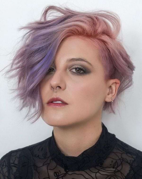 Asymmetrischer Bob mit Hinterschnitt
