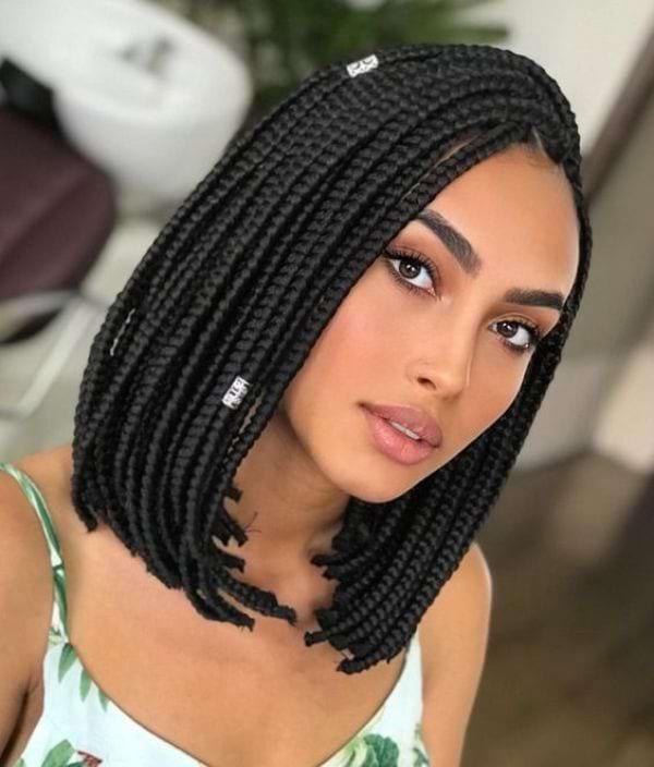 Bob mit Box Braids