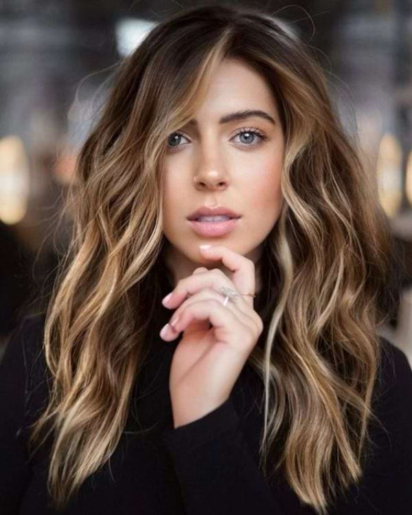 Honigfarbenes Balayage