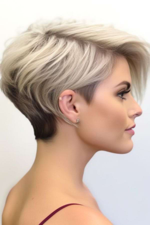 Klassischer Undercut-Kurzhaarfrisur