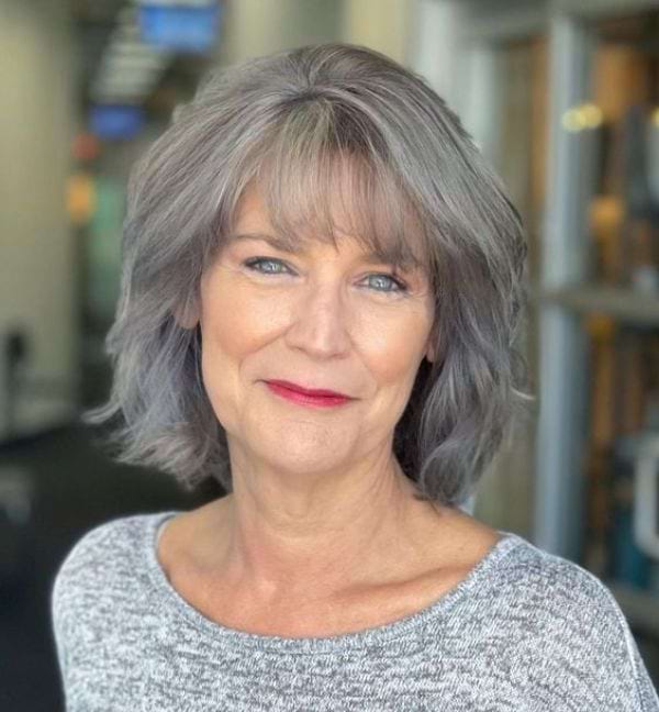 Long-Bob mit Pony