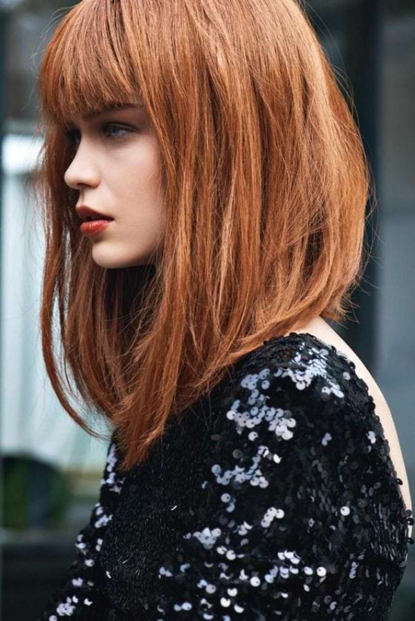 Long-Bob mit Pony