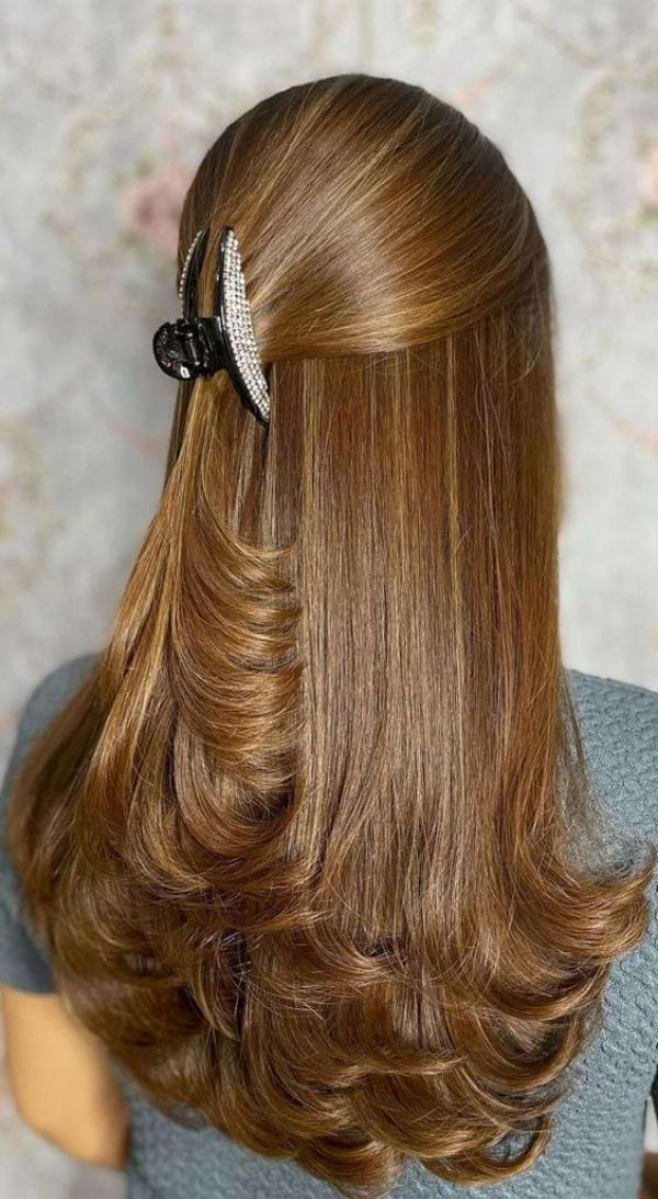 Braun Caramel Haarfarbe