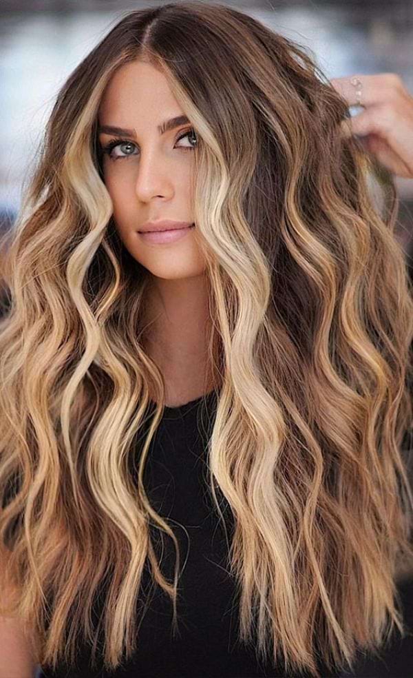 Caramel Blond Haarfarbe