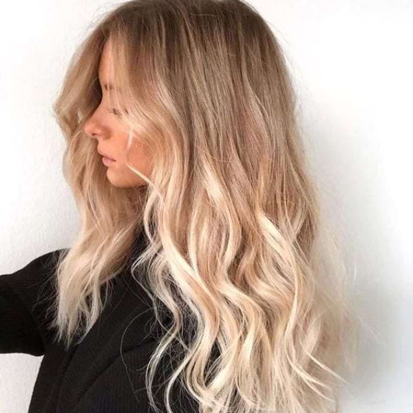 Dunkelblondes Ombré