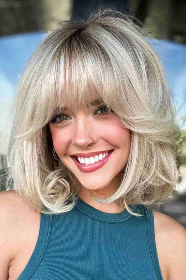 Stufiger Bob mit Blowout