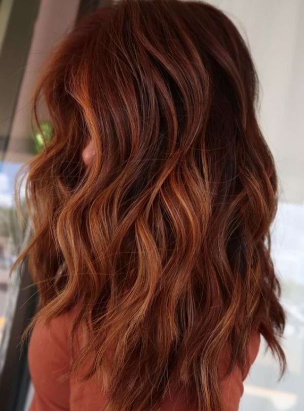 Auf braune Haare