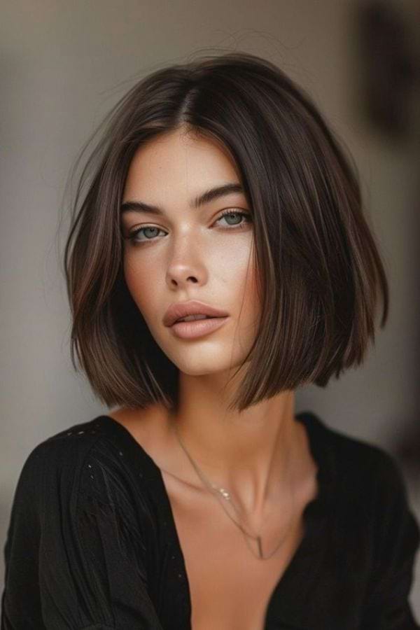 Frisuren fuer wenig Haare: Der “Blunt Cut”