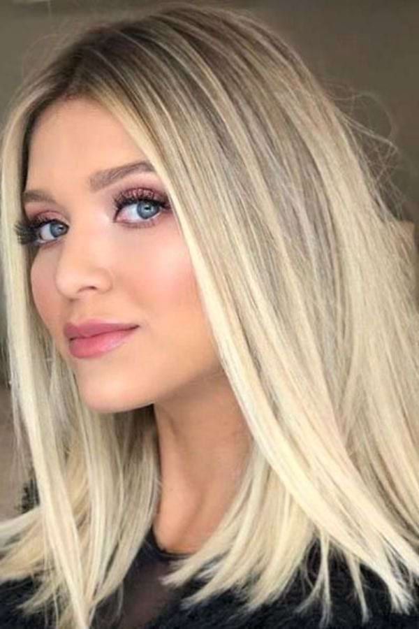 Long Bob blond: 6 Frisuren