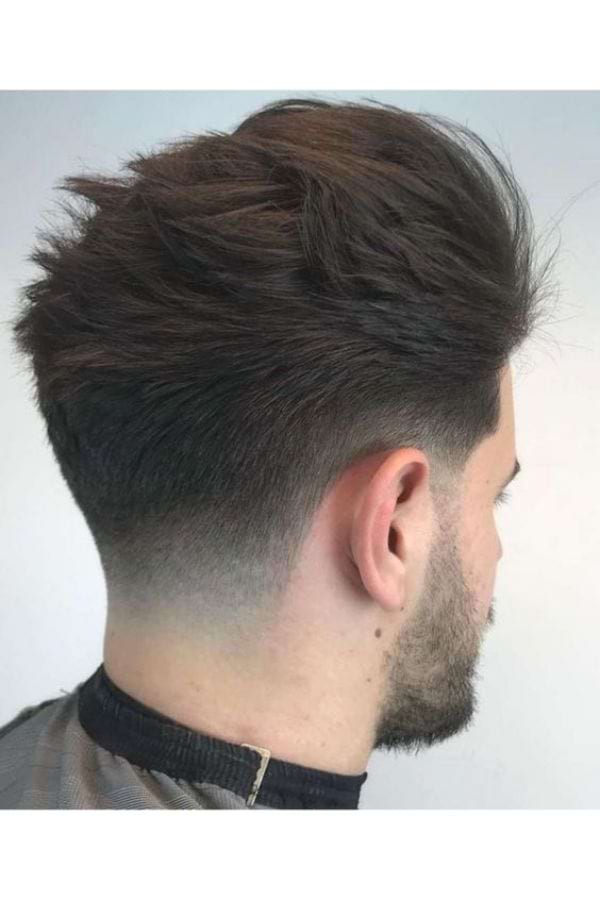 Uebergang der Haare hinten
